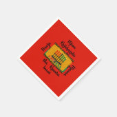 クワンザキャンドルカクテルの7つの原則 スタンダードカクテルナプキン (角)