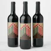 クワンザキャンドルクロチェットオンワインボトルラベル ワインラベル (ボトル)