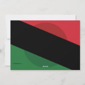 クワンザキャンドルグリーティングカード シーズンカード (裏面)