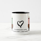 クワンザキャンドルマグ ツートーンマグカップ (中央)