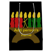 クワンザキャンドルミディアム抱き枕 ミディアムペーパーバッグ (裏面)