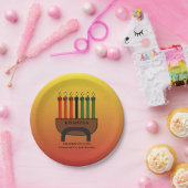 クワンザキャンドル紙プレート ペーパープレート (パーティー)