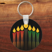 クワンザキャンドル キーホルダー (正面)