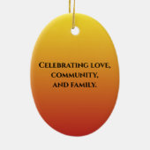 クワンザキャンドル セラミックオーナメント (裏面)