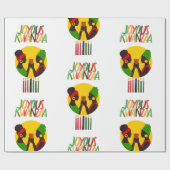 クワンザギフトラッピング紙 ラッピングペーパー (フラット)