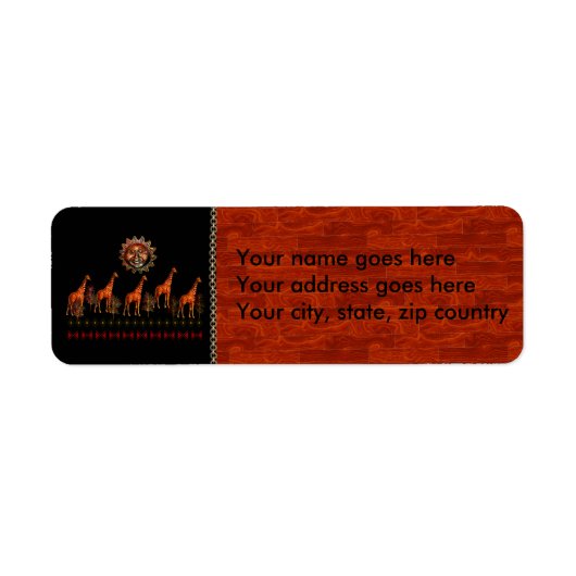 クワンザギラフェス ラベル (正面)