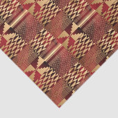 クワンザケントプリント(赤/金ゴールド) 薄葉紙 (詳細)