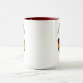 クワンザコーヒーマグと赤アクセント15オズ マグカップ (中央)