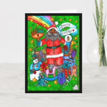 クワンザサンタカード