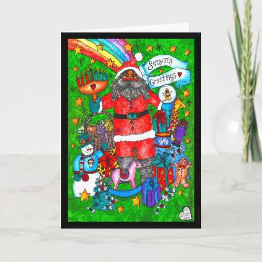 クワンザサンタカード カード (正面)