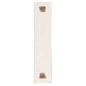 クワンザセブンキャンドルテーブルランナー ショートテーブルランナー (正面)