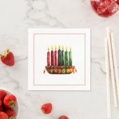 クワンザセブンキャンドルペーパーナプキン スタンダードカクテルナプキン (インサイチュ)