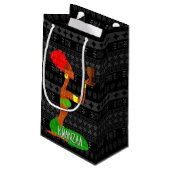 クワンザダンサーとUnity Cupアフリカ系アメリカ人 スモールペーパーバッグ (裏面アングル)