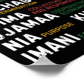 クワンザハッピークワンザの七大原則 ポスター (角)