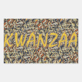 クワンザホリデイ31 長方形シール (正面)