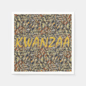 クワンザホリデイ–31 スタンダードカクテルナプキン (正面)