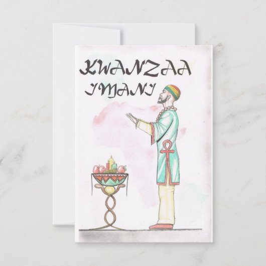 クワンザホリデーカード サンキューカード (正面)