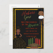 クワンザホリデーカード シーズンポストカード (正面/裏面)