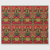 クワンザラッピング紙とカラー伝統的 ラッピングペーパー (フラット)