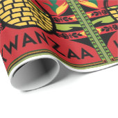 クワンザラッピング紙とカラー伝統的 ラッピングペーパー (ロールコーナー)