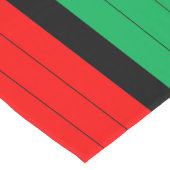 クワンザレッドブラックグリーンキナーラパターストライプのン ショートテーブルランナー (コーナー)