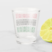 クワンザ国旗のパターン ショットグラス (裏面)