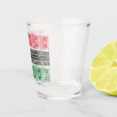 クワンザ国旗のパターン ショットグラス (右)