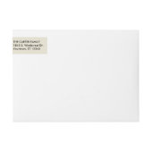 クワンザ恵み |差出人住所 ラップアラウンドラベル (正面)