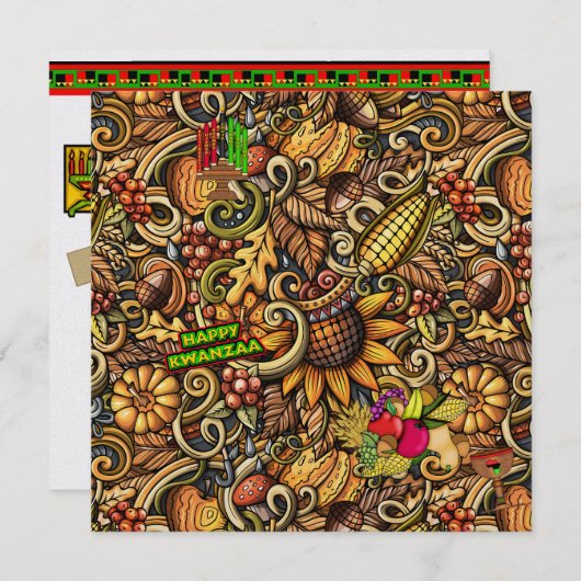 クワンザ招待状 招待状 (正面/裏面)