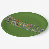 クワンザ数々のー ペーパープレート (アングル)