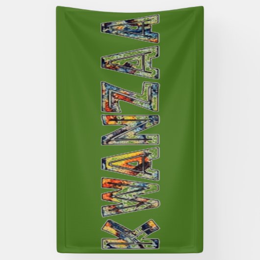 クワンザ数々のー 横断幕 (縦)