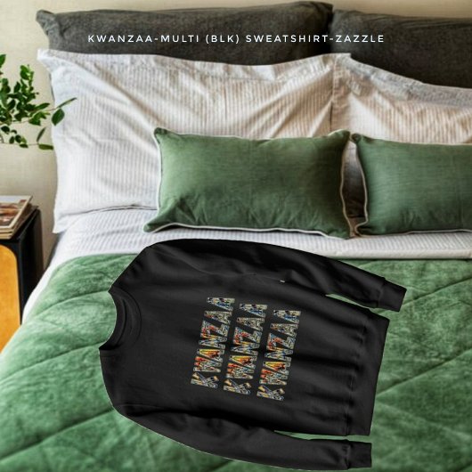クワンザ数々の- (Blk) スウェットシャツ