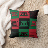 クワンザ枕 – 2日目クジチャグリア クッション (ブランケット)