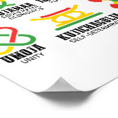 クワンザ・アフリカ・アメリ誇りを持ったカの7つの原則 ポスター (角)