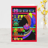 クワンザ カード (黄色い花)