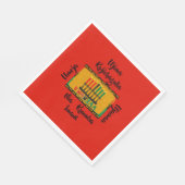 クワンザ・キャンドルチョンの7原則 スタンダードランチョンナプキン (角)