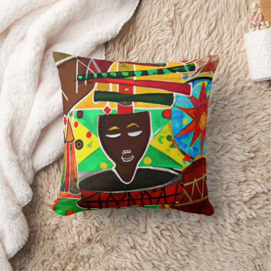クワンザ クッション (ブランケット)