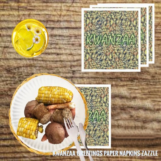 クワンザ・グリーティング スタンダードカクテルナプキン