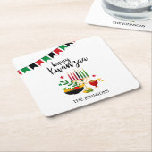 クワンザ スクエアペーパーコースター (アングル)