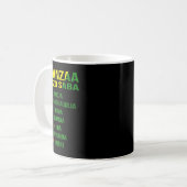 クワンザ – スワヒリ7つの原則 コーヒーマグカップ (正面左)