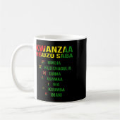 クワンザ – スワヒリ7つの原則 コーヒーマグカップ (左)
