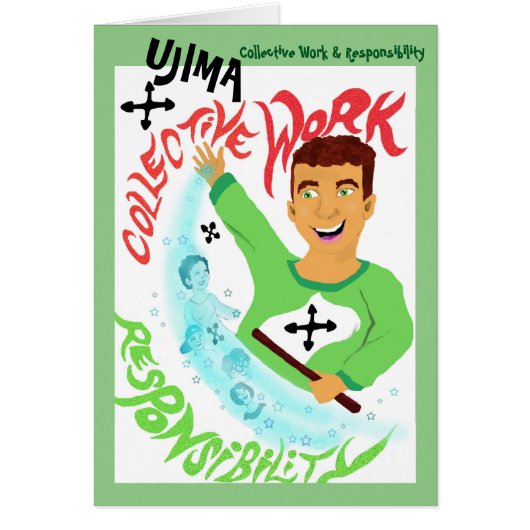 クワンザ・ノテカードの精霊 – 宇島|過去記事 (正面)