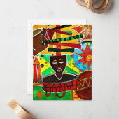 クワンザ ノートカード (正面/裏面インサイチュ)