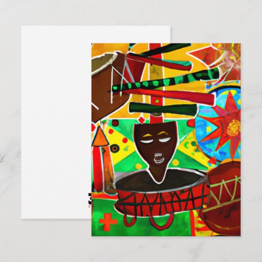 クワンザ ノートカード (正面/裏面)