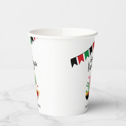 クワンザ 紙コップ (左)