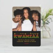 クワンザ | A Very Happy Kwanzaa Photo Card 招待状 (スタンド正面)
