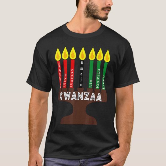 クワンツァーキナーラミシュマア7つの原則 Tシャツ (正面)