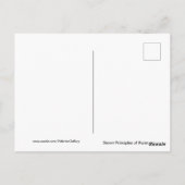 クワンツァーブラックレッドグリーンの7つの原則 ポストカード (裏面)