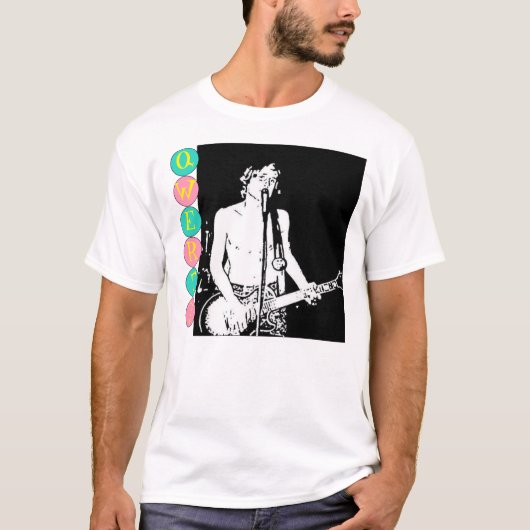 クワーティーのマスターのレトロバンド写真 Tシャツ (正面)