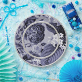 クワ青い紫色の花のToile No.1 ペーパープレート (パーティー)